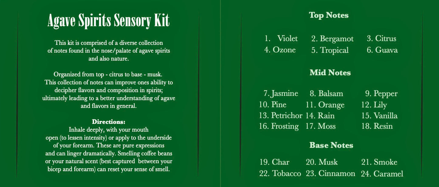 Tequila Aroma Sensory Kit